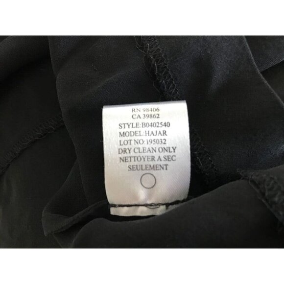 Silk Blouse Size Small THEORY Off the Shoulder Top Smocked Neckline & Cuffs - Picture 9 of 9